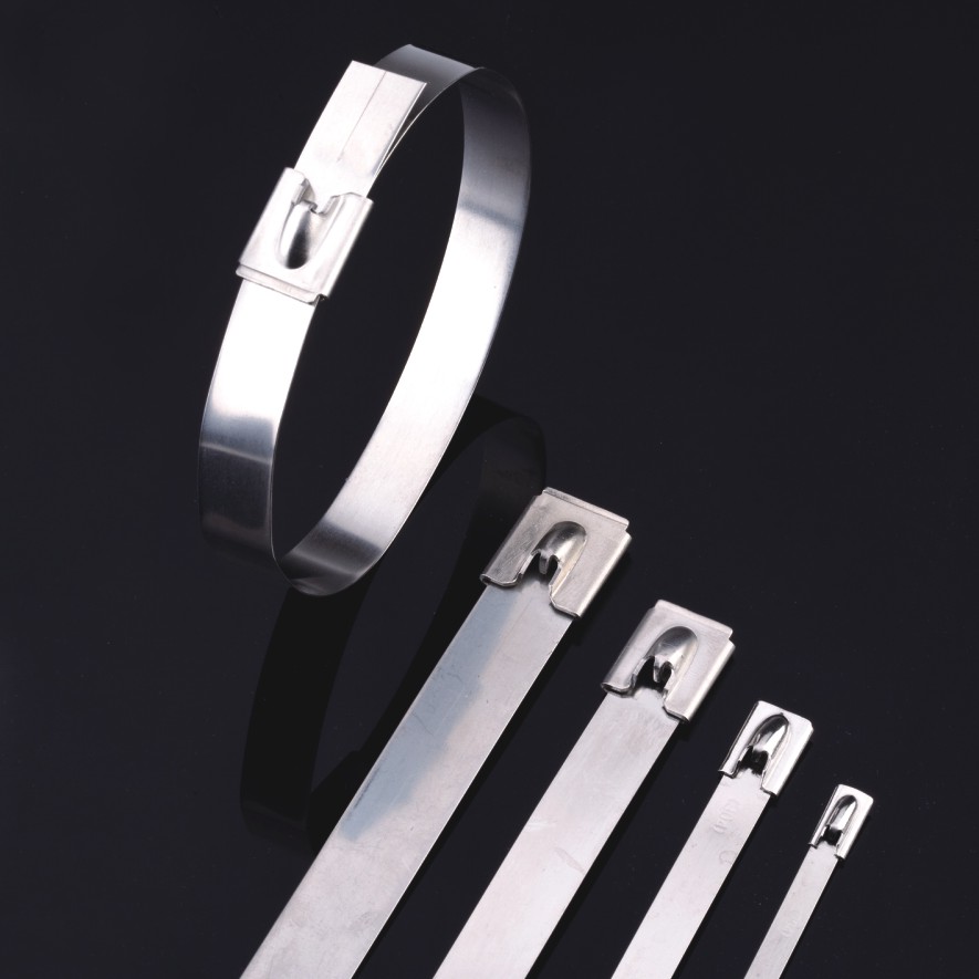 Attaches de câble en acier inoxydable - Attaches non revêtues à verrouillage à bille